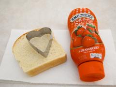 Heart-Shaped Sandwich