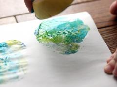 Stained Glass Apple Printing