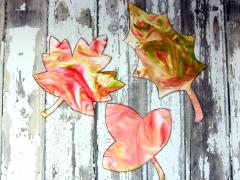 Marbled Fall Leaves