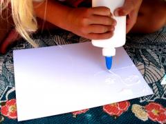 Salt Painting: Olympic Flags