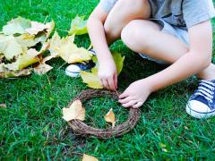 Fall Pinecone Wreath
