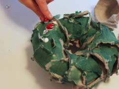 Egg Carton Mini Wreath