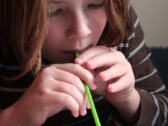 Painting With Straws