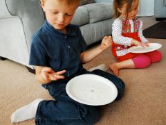 Paper Plate Math & Alphabet Game