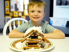 Pretzel Log Cabin