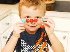 Painted Wooden Bead Necklaces
