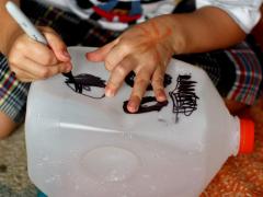 Halloween Milk Jug Lanterns