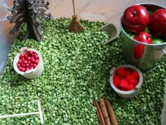 Apple Theme Sensory Bin
