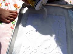 Salt Painting: Olympic Flags